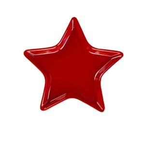 Fiesta Star Plate in Scarlet Red 