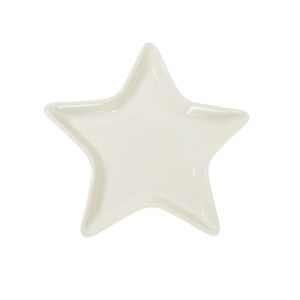  image shows Fiesta® 9.4" Star Plate | Linen against a blank, white background