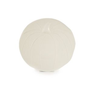 Fiesta® 8.5" Pumpkin Shaped Plate | Linen  against a white background