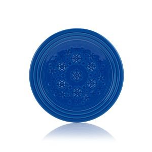 Fiesta® 9" Embossed Snowflake Plate | Lapis