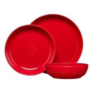 Fiesta® 3-Piece Coupe Place Setting (Scarlet)