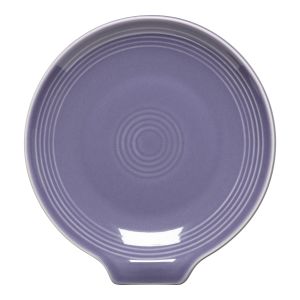 image shows Fiesta® Extra Large 7" Spoon Rest | Lavender  against a blank, white background