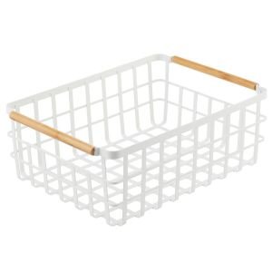 mDesign Yami 17.5" Wire Basket (Matte White)