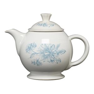 image shows Fiesta® 44oz Covered Teapot | Botanical Floral against a blank, white background