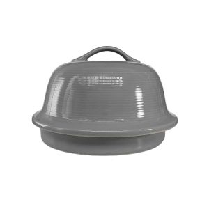 Sassafras Superstone La Cloche Bread Baking Dome | Gray Glazed