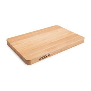 HUBERT® Red Polypropylene Cutting Board with Grippers - 12L x 18W x 1/2H