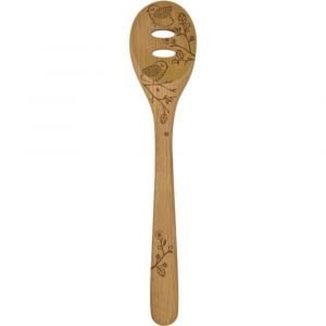 12" Beechwood Slotted Spoon | Woodland Collection