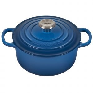 Le Creuset 2 Qt. Round Signature Cast Iron French Oven with Stainless Steel Knob | Marseille Blue