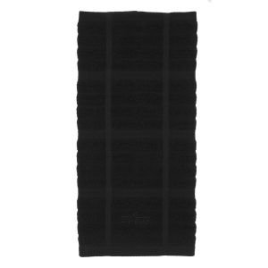 Solid Black Kitchen Towel