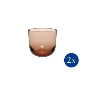 Villeroy & Boch 9.25oz Like Water Glasses (Set of 2) | Clay