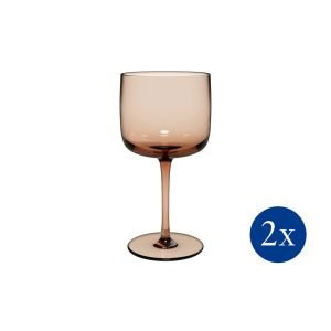 Villeroy & Boch 9oz Like Wine Glasses - Clay (Set of 2)