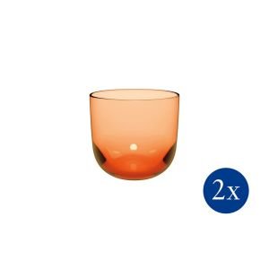 Villeroy & Boch 9.25oz Like Water Glasses (Set of 2) | Apricot