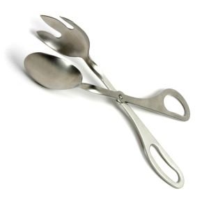 Folkulture Salad Tongs, Cooking Tongs for Bbq or Grill, Stainless