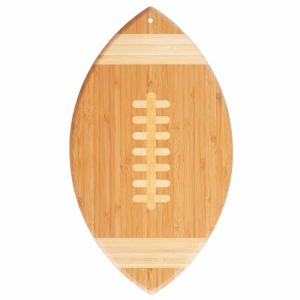 image shows Totally Bamboo Football Serving Board  against a blank, white background  