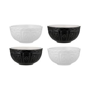 Mason Cash Color Mix Prep Bowls Set of 4 Black & Cream 07292026