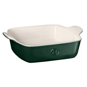 Emile Henry 2 Quart Square Baker | Evergreen
