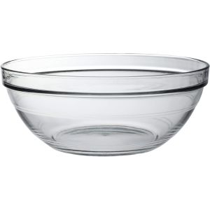 Duralex Gigogne 3.5 qt. Clear Bowl Against a Plain White Background