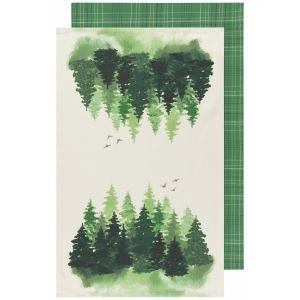 Now Designs by Danica 18" x 28" Printed Dishtowels (Set of 2) | Woods