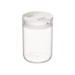 Click Clack 3.3-Quart Round Pantry Canister | White