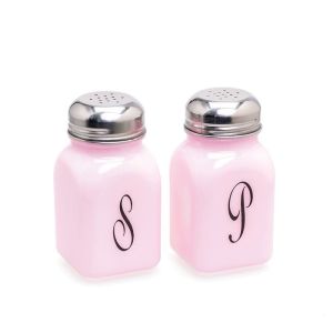 Mosser Glass Monogram Salt & Pepper Set | Crown Tuscan