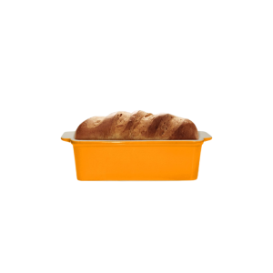 Sassafras Superstone Loaf Pan | Tangerine Glazed