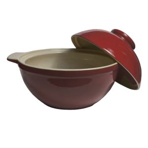 Sassafras Superstone Bread Dome | Red Glaze