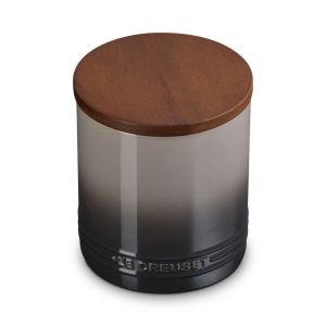 Le Creuset Signature 1.2 Qt. Stoneware Canister with Acacia Wood Lid 