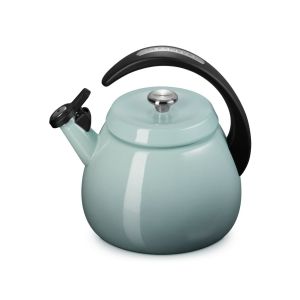 Le Creuset 2.2 Qt. Cloche Kettle against a white background slightly from above