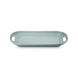 image shows Le Creuset Serving Platter | Sea Salt  against a blank, white background