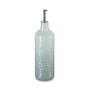 image shows Le Creuset Olive Branch Oil Cruet | Sea Salt  against a blank, white background