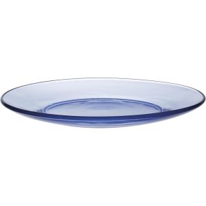 Duralex Lys Marine Dessert Plate Against a Plain White Background