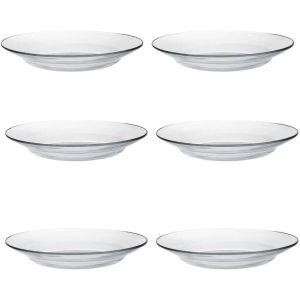 Duralex Lys Soup Plate | Set of 6 Against a Plain White Background