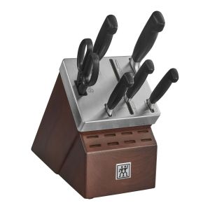 ZWILLING Four Star 7-Piece Self-Sharpening Knife Block Set