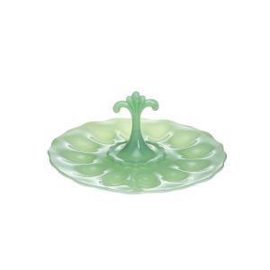Mosser Glass Anna Egg Plate - Jade