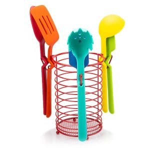 7-Piece Silicone Utensil Set with Caddy