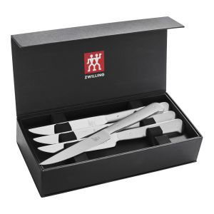 Zwilling J.A. Henckels Porterhouse Stainless Steel Steak Knife Set in Gift Box | 8-Piece