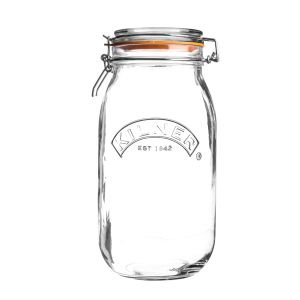 Kilner Make & Take Jar Set 1L Mason Jar w/Neoprene Carrying Bag & Viners Spork 