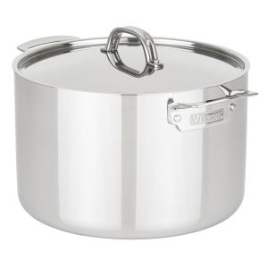 Viking 3-Ply Stainless Steel Stock Pot with Metal Lid | 12 Quart