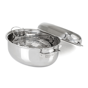 Viking 3 in 1 Oval Roasting Pan with rack - 8.5 Qt