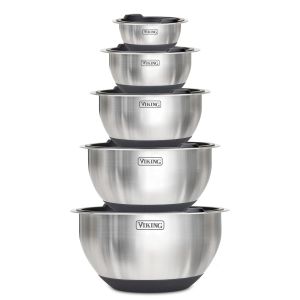 Viking 10-Piece Stainless Steel Mixing Bowl Set with Lids