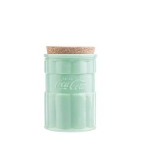 TableCraft Coca-Cola Jadeite 28oz Canister with Lid