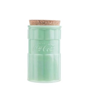 TableCraft Coca-Cola Jadeite 38oz Canister with Lid