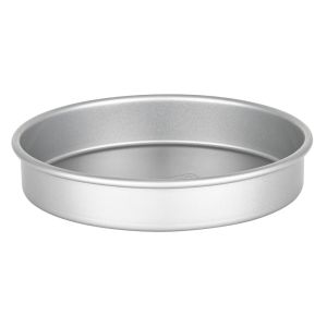 Viking Aluminized Steel Nonstick 9.0" Round Cake Pan against a plain white background