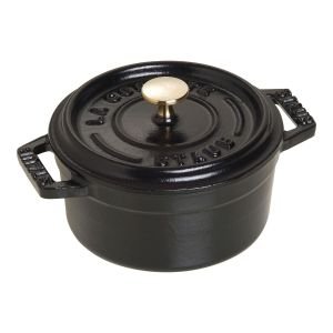 Staub 8.5 oz Mini Round Dutch Oven Black