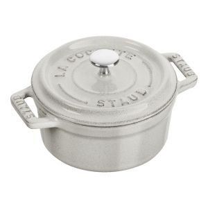 Staub .275 Qt. Mini Round Dutch Oven | White Truffle