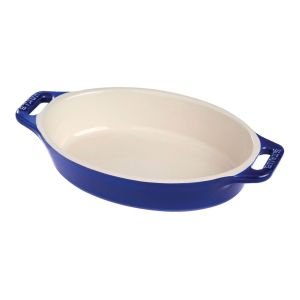 Staub 11" Oval Baking Dish | Dark Blue