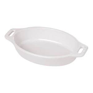 Staub 11" Oval Baking Dish | White