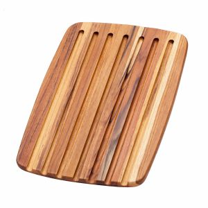 Proteak Elegant Collection Rounded Edge Round Cutting Board