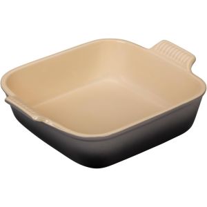 image shows Le Creuset 3 Qt. Square Heritage Dish | Oyster  against a blank, white background