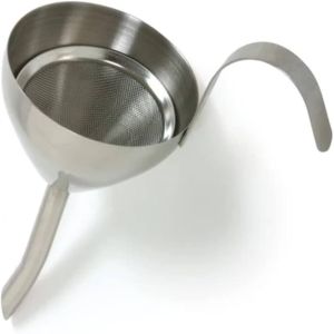 Norpro Stainless Steel Funnel with Removable Strainer for Decanting Wine
